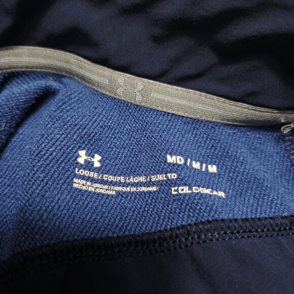 Polaris Logo Men's Tech Quarter-Zip Bundle Grey/Blue Under Armour Size Medium - Picture 11 of 11